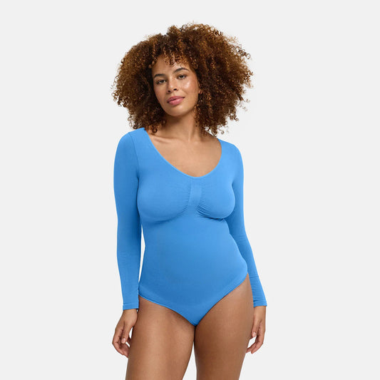 Body wyszczuplające Sculpting Shapewear z długim rękawem i stringami - Przedsprzedaż