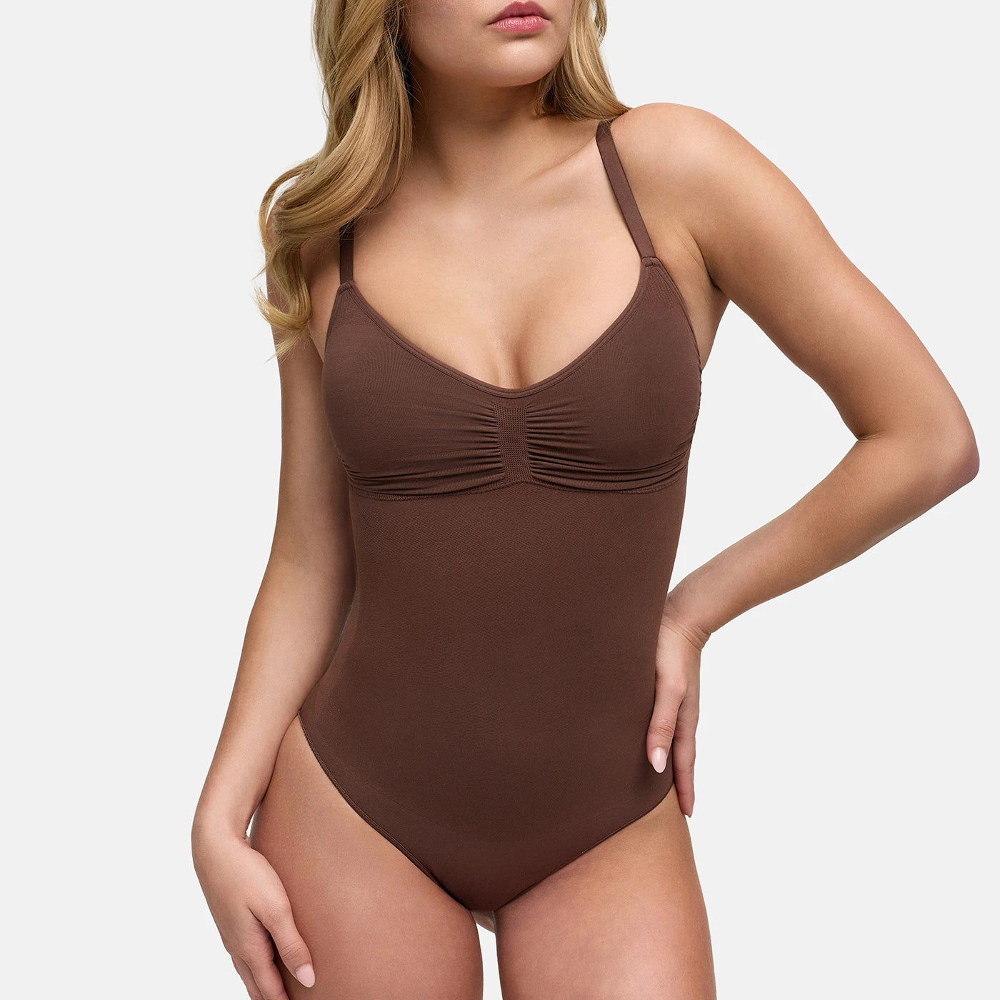 Bodysuit Sculpting Shapewear with integrated pads and briefs