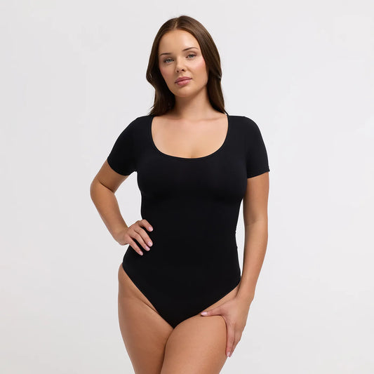 Clean Tshirt Sculpting Bodysuit with String
