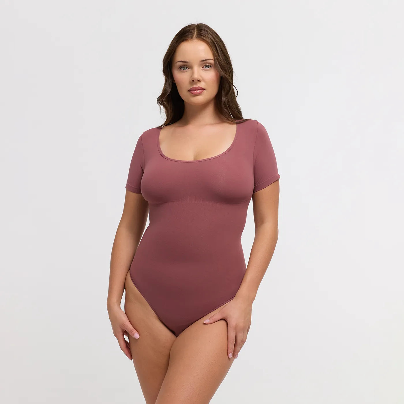 Clean Tshirt Sculpting Bodysuit with String