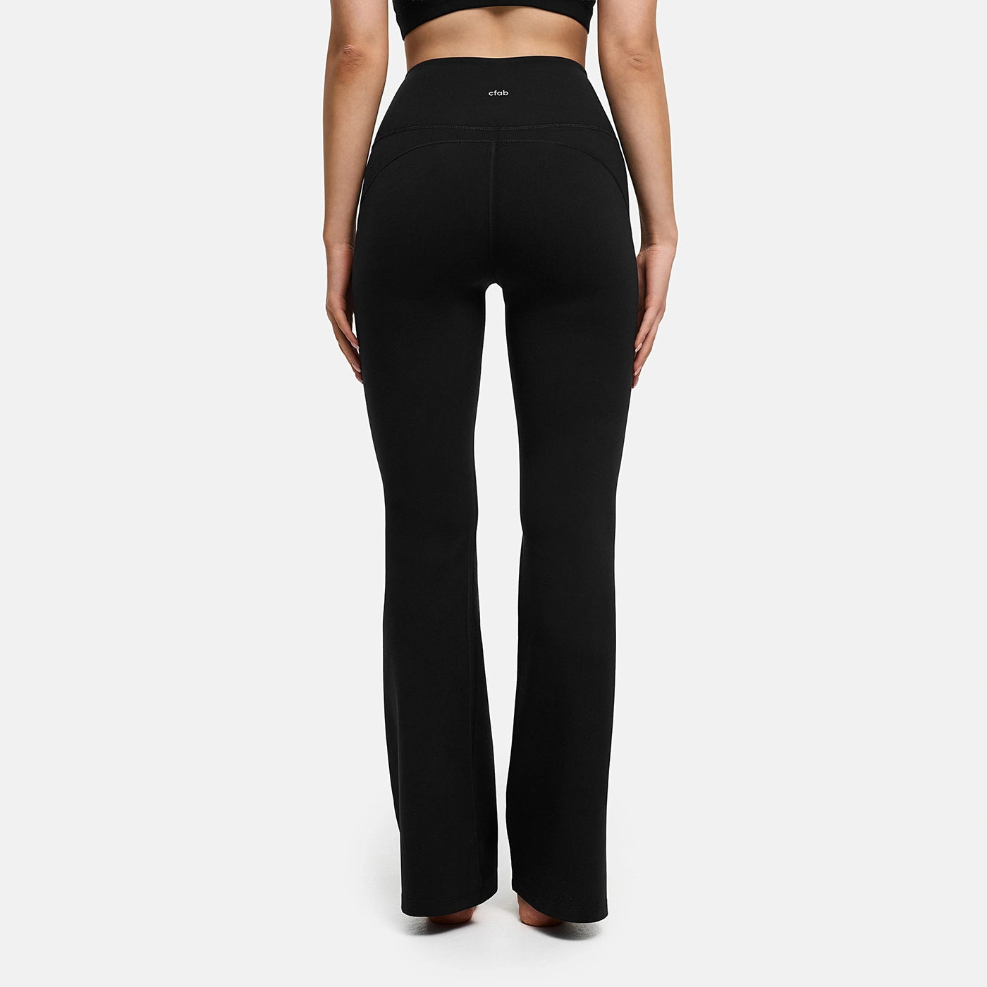 Contour flared leggings with a high waistband