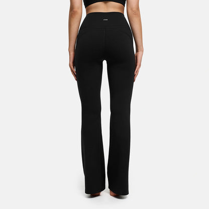 Contour flared leggings with a high waistband
