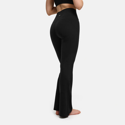 Contour flared leggings with a high waistband