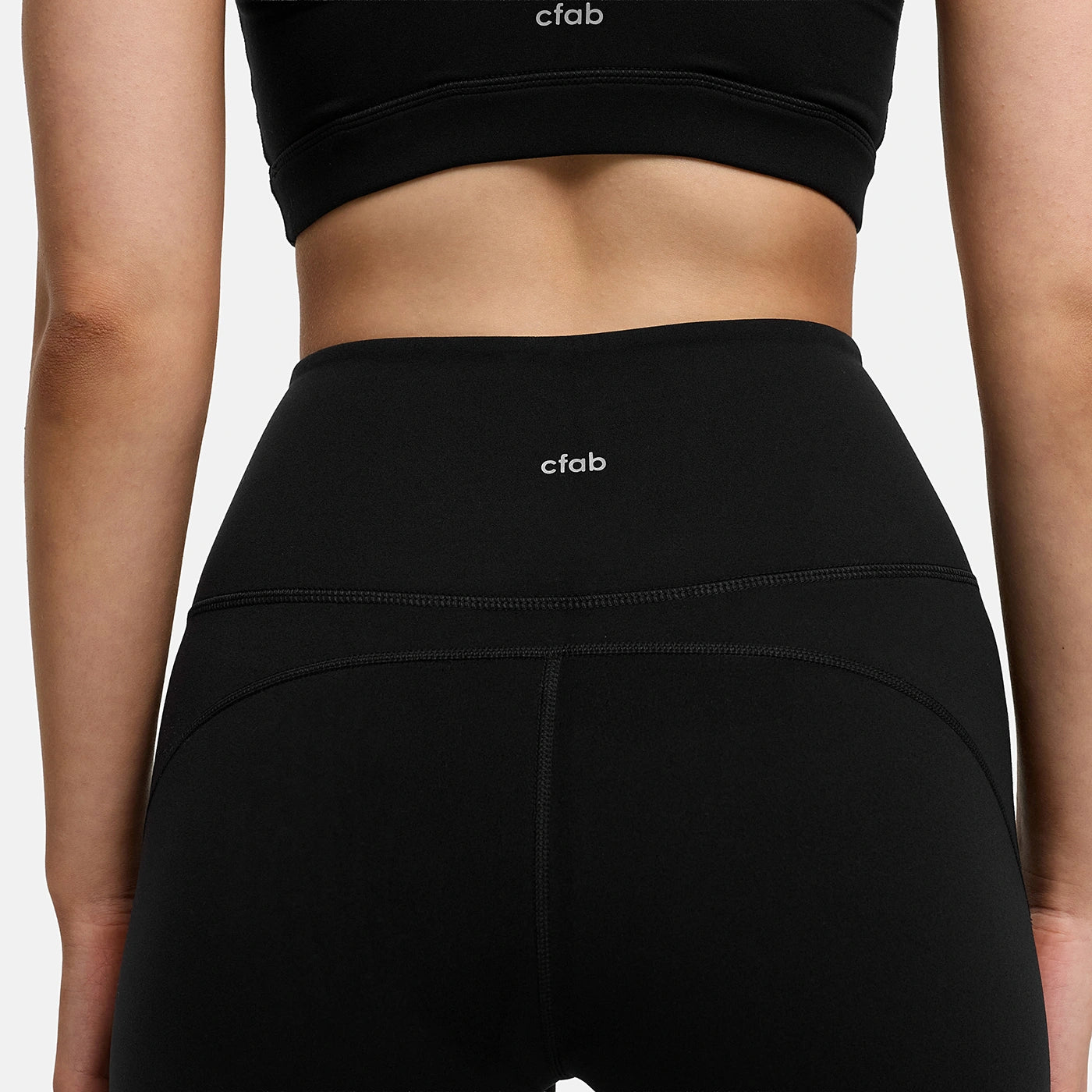 Contour flared leggings with a high waistband
