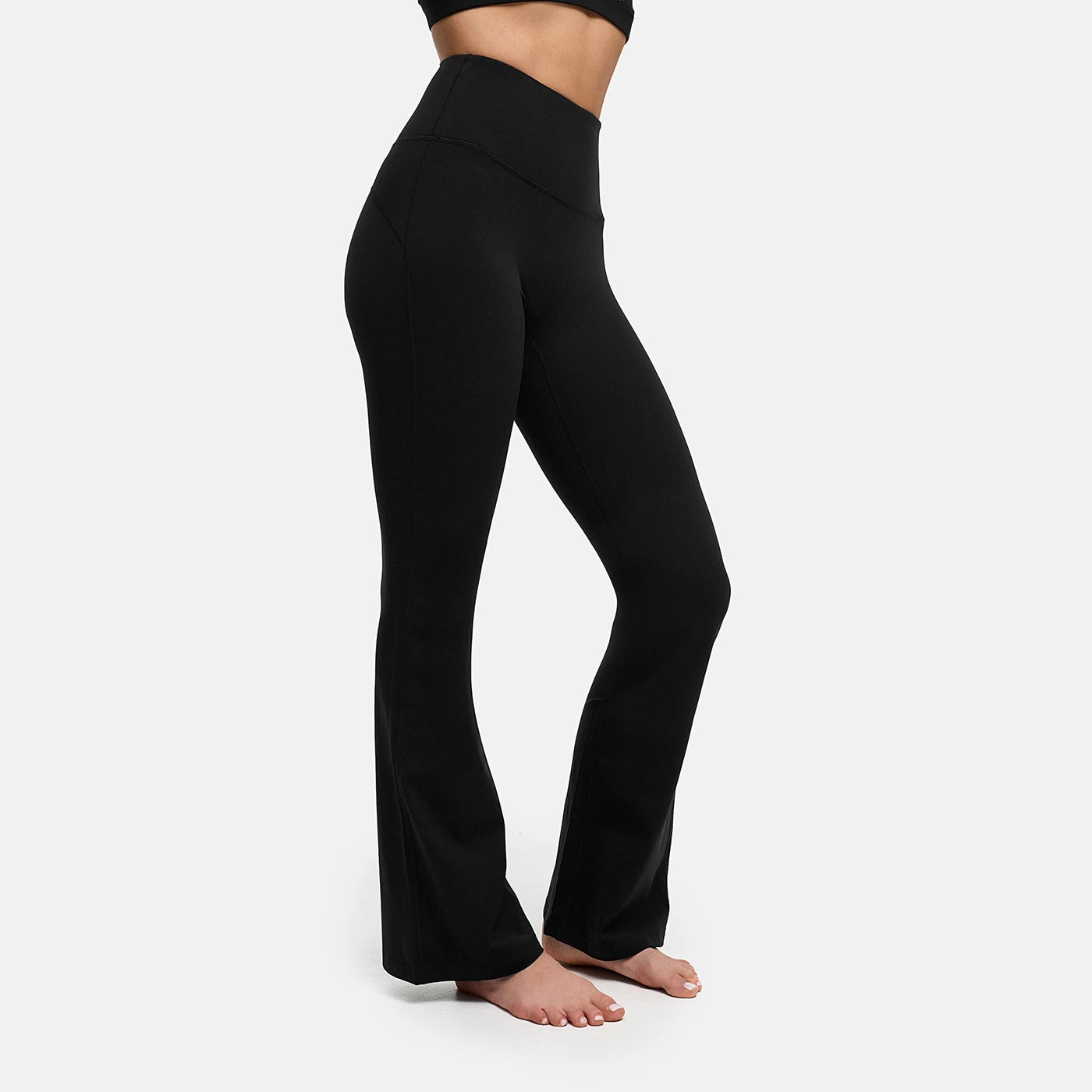 Contour flared leggings with a high waistband