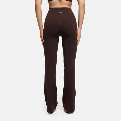 Contour flared leggings with a high waistband