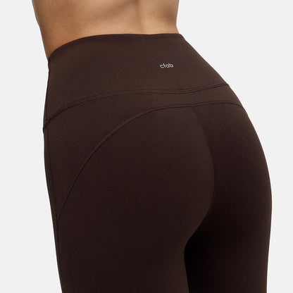 Contour flared leggings with a high waistband