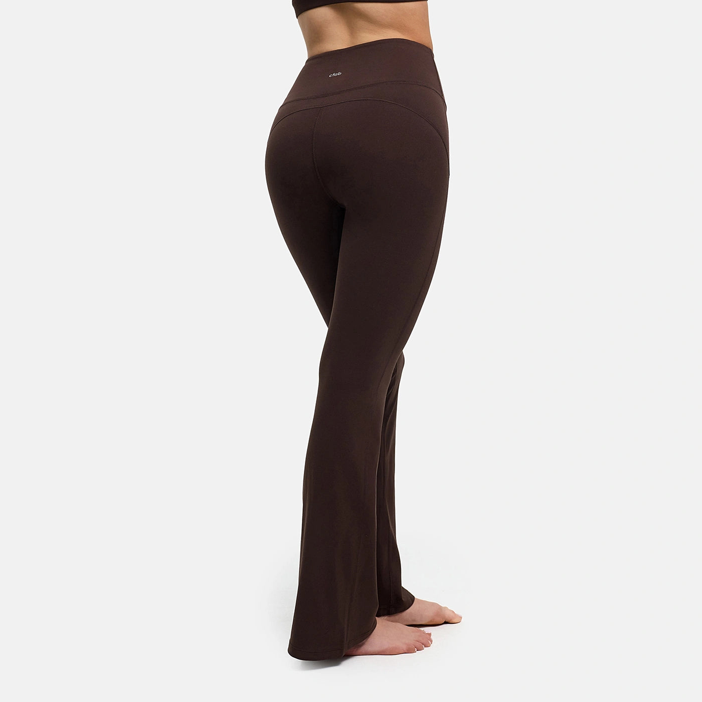 Contour flared leggings with a high waistband