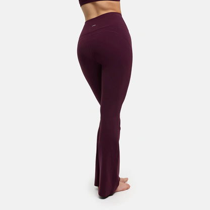 Contour flared leggings with a high waistband