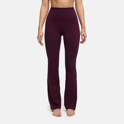 Contour flared leggings with a high waistband