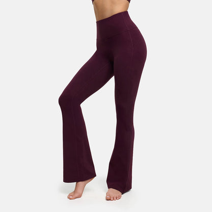 Contour flared leggings with a high waistband
