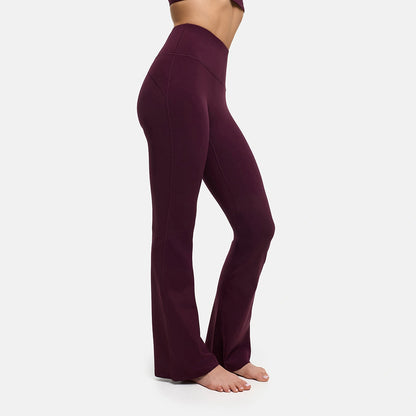 Contour flared leggings with a high waistband