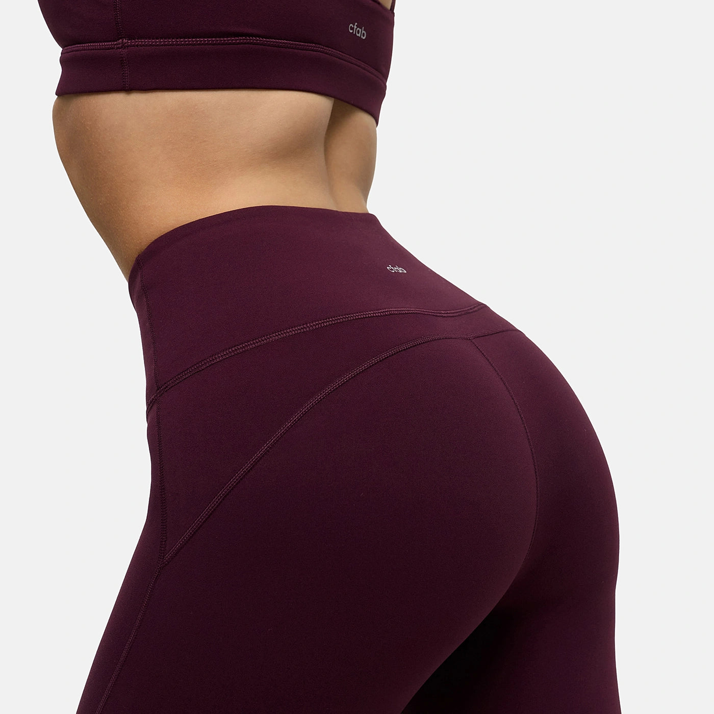 Contour flared leggings with a high waistband