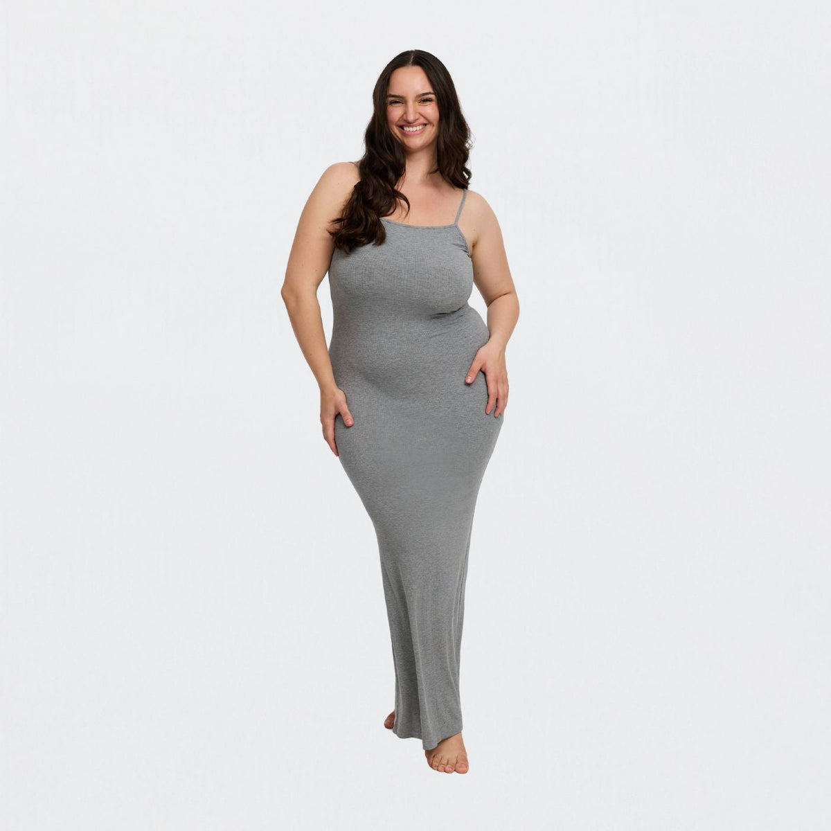 Ribbed Cami Maxikleid - 4 für 2