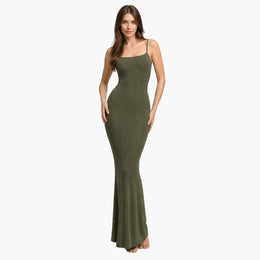 Ribbed Cami Maxikleid