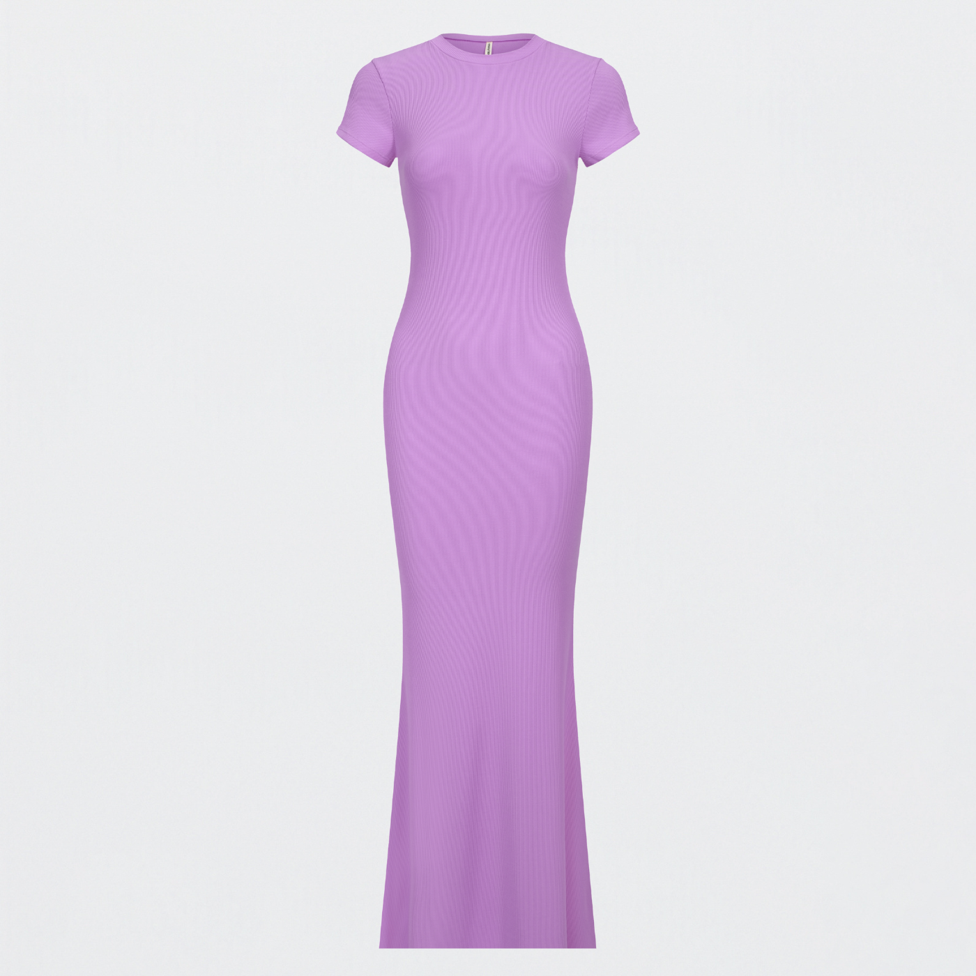 Ribbed T-shirt maxi dress