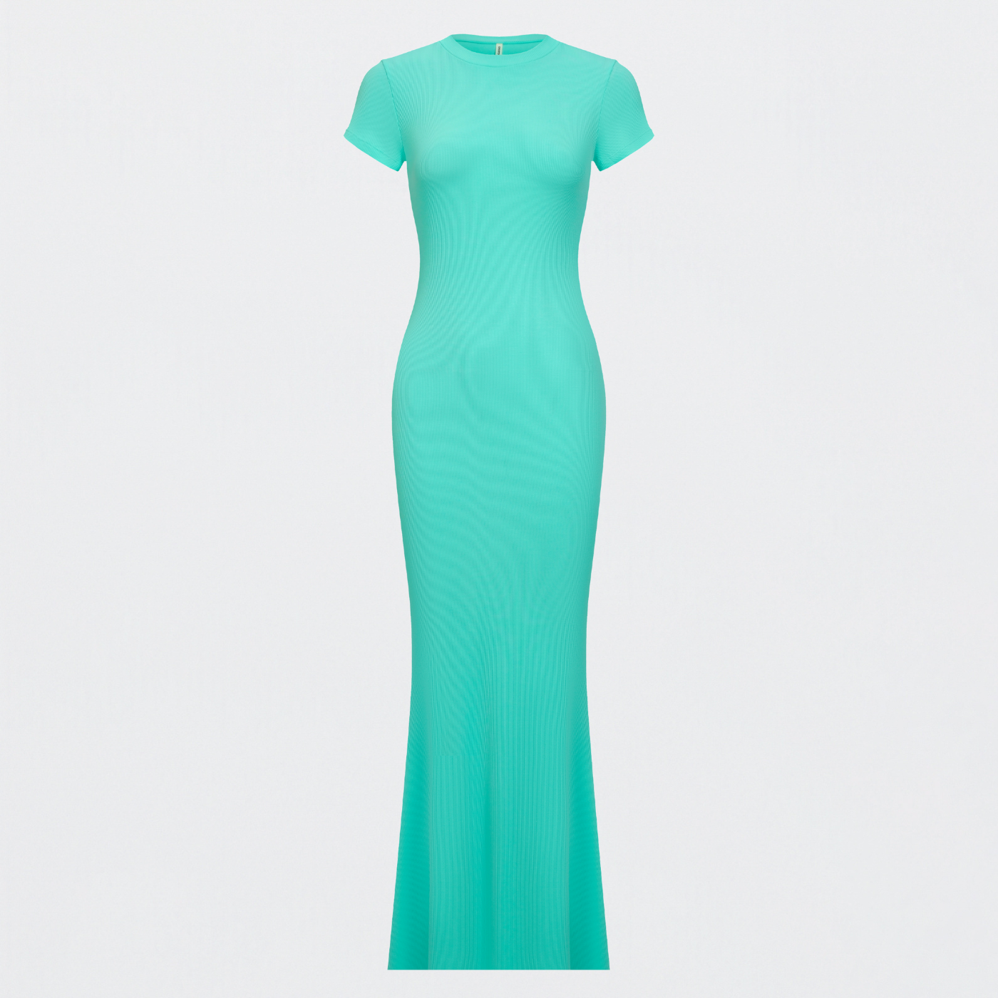 Ribbed T-shirt maxi dress