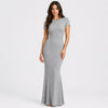Ribbed T-Shirt Maxikleid