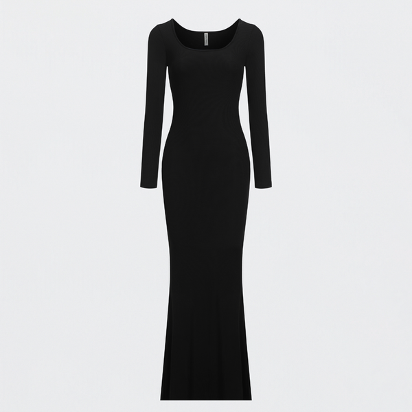 Ribbed Long Sleeve Maxi Dress cfab Ribbed Long Sleeve Maxi Dress cfab