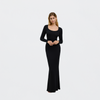Ribbed Long Sleeve Maxi Dress