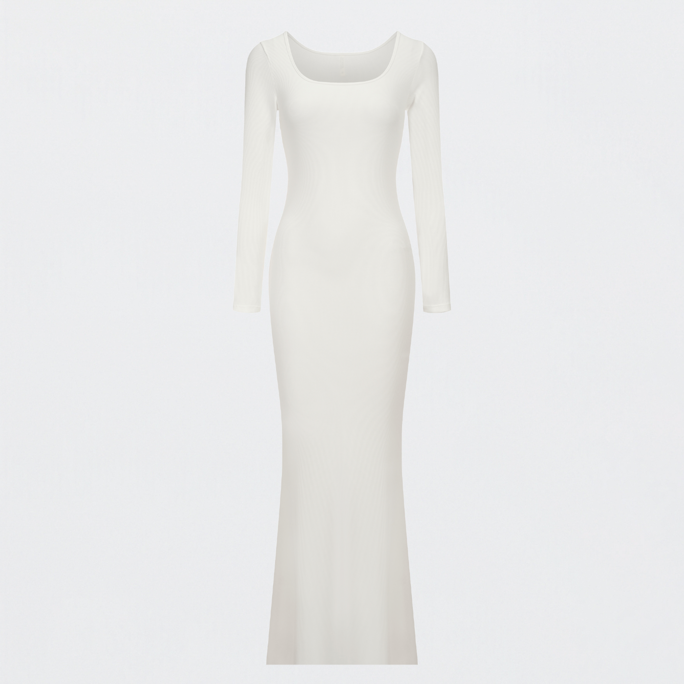 Ribbed Long Sleeve Maxikleid