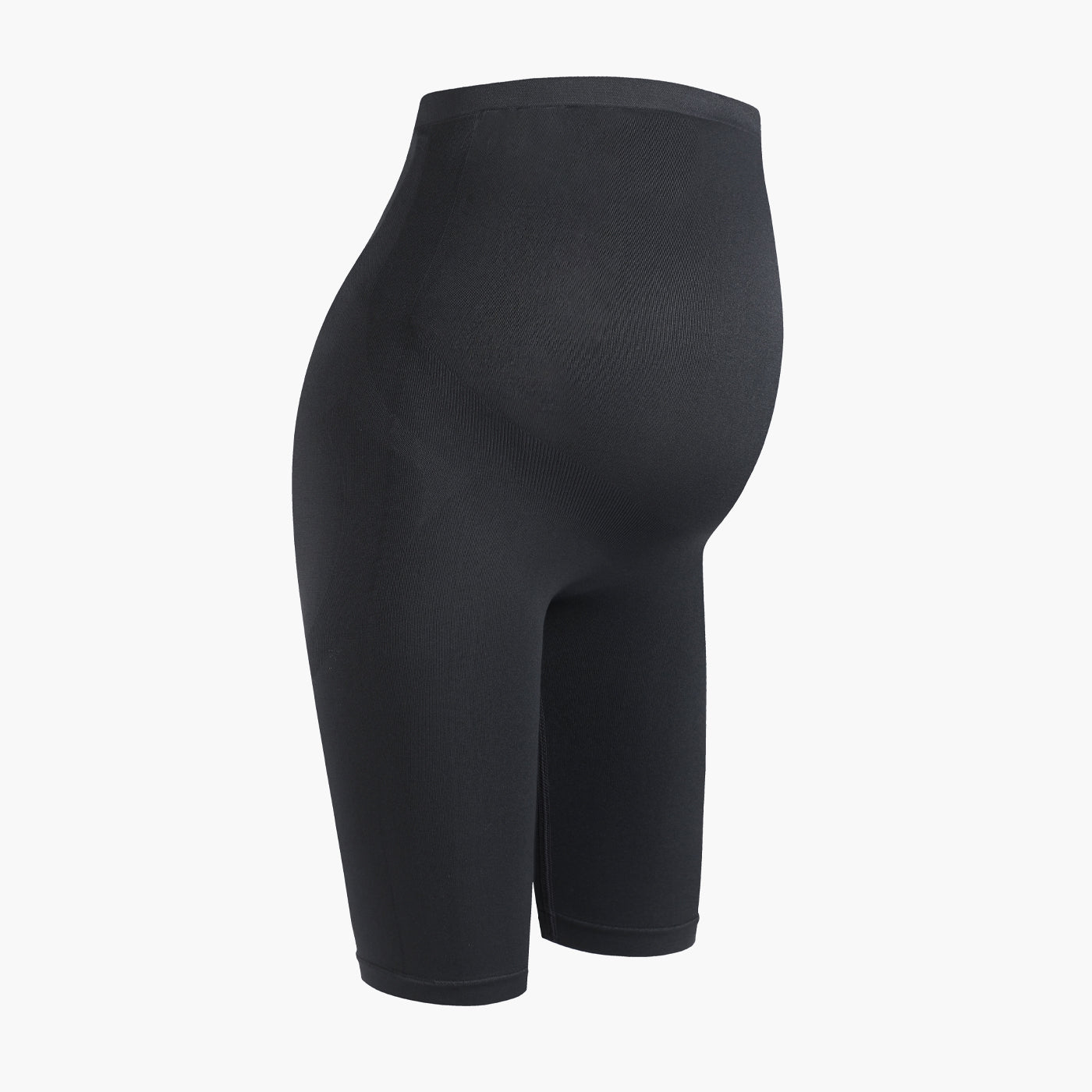 Seamless high-waisted maternity shorts
