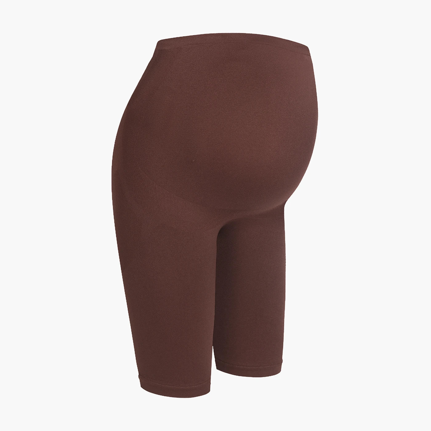Seamless high-waisted maternity shorts