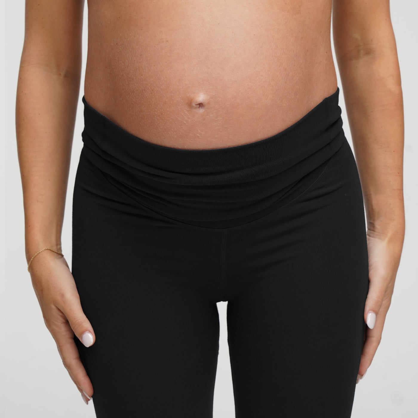 Seamless Umstandsleggings mit hohem Bund