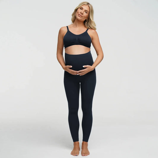 Seamless Umstandsleggings mit hohem Bund - 4 for 2