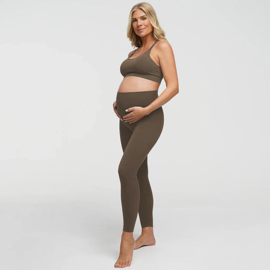 Seamless nursing bra with back support