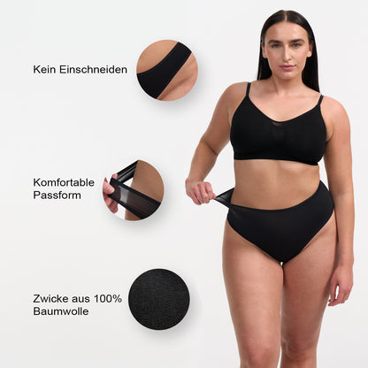 Das Model ist 1,73m groß und trägt Größe L.