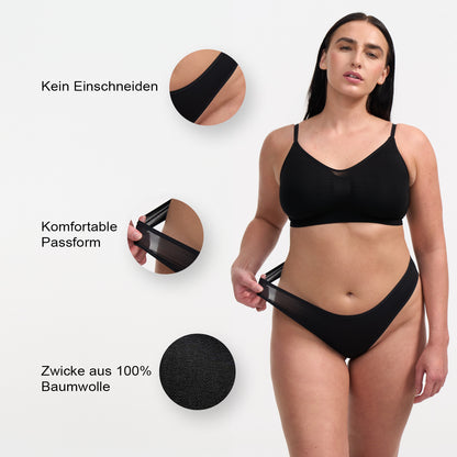 Das Model ist 1,73m groß und trägt Größe L.