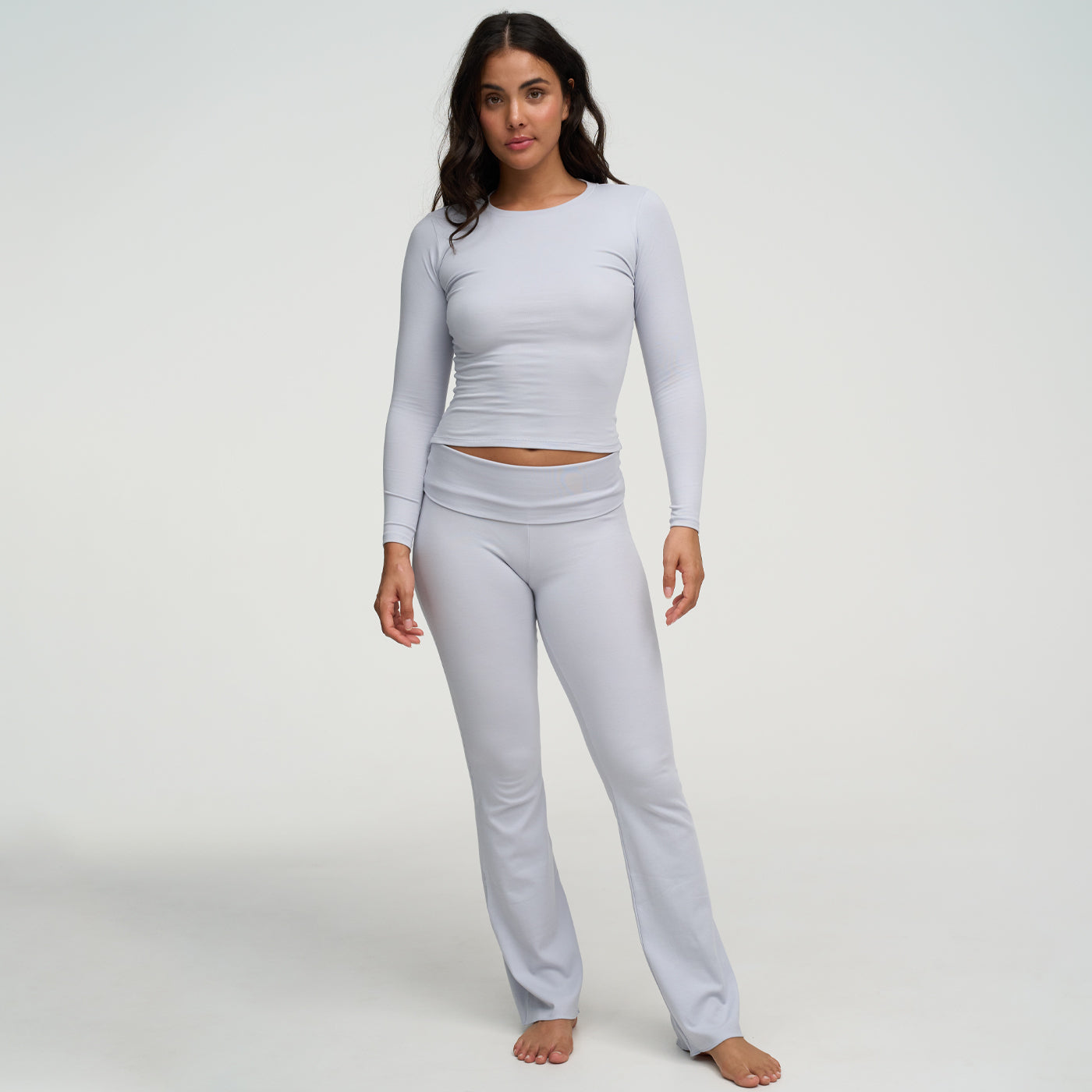 Cotton flared bootcut leggings
