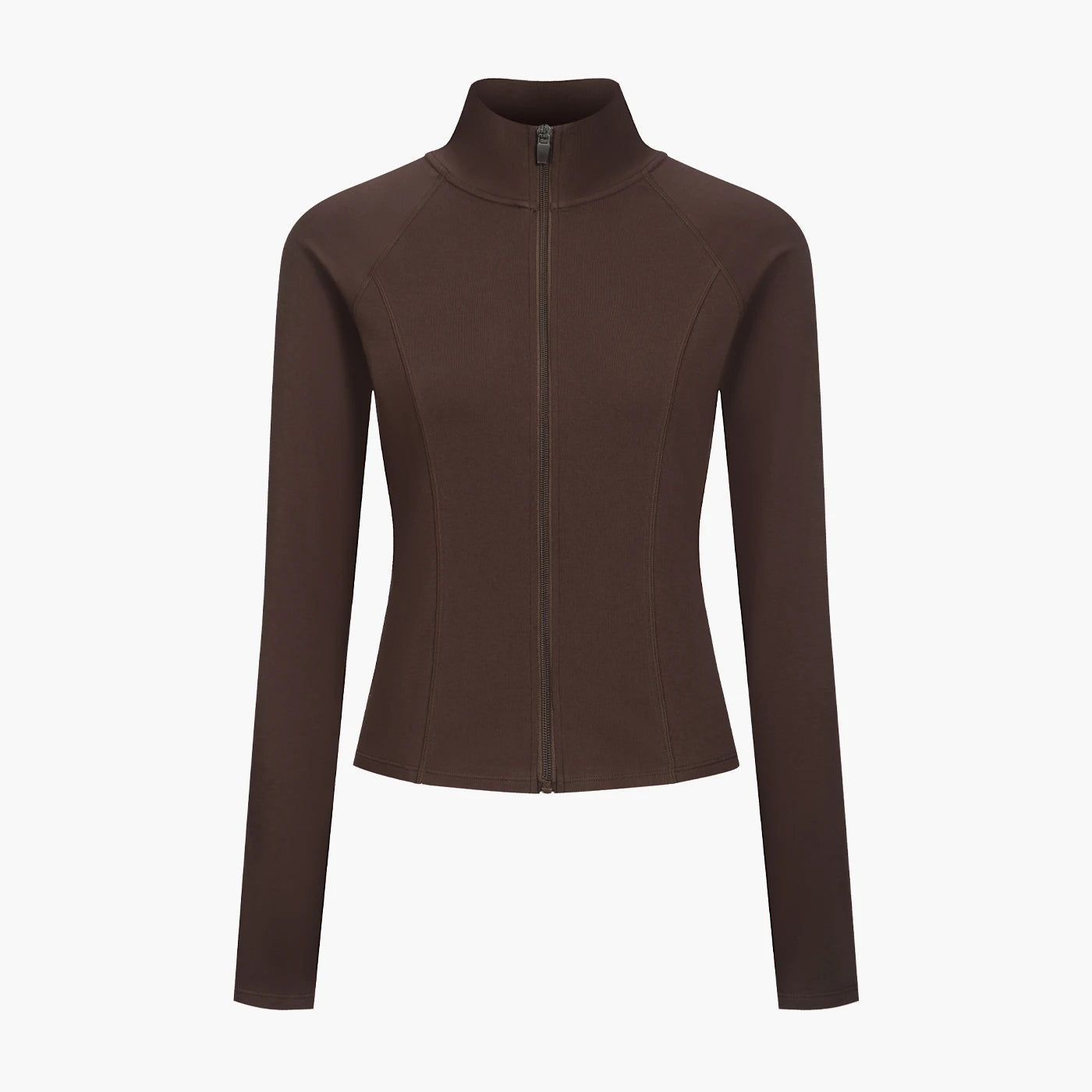 Cotton Body Fitted Zipper Jacket