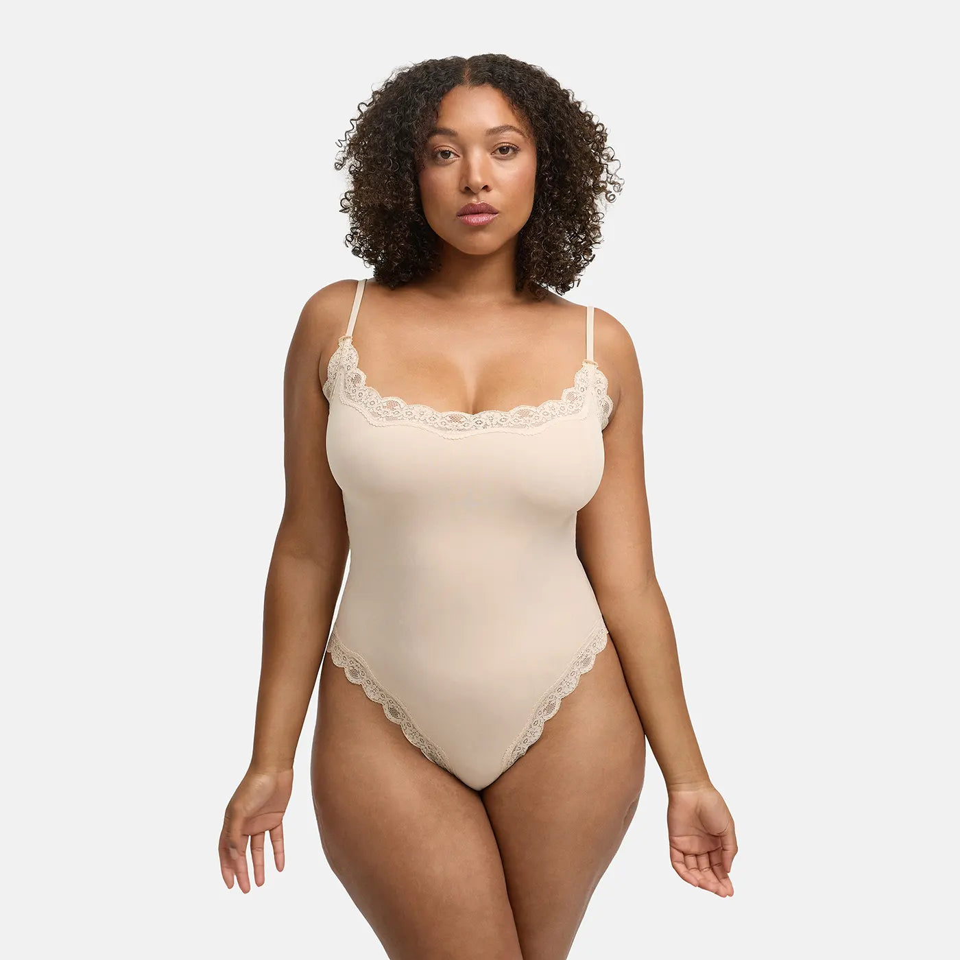Lace thong bodysuit
