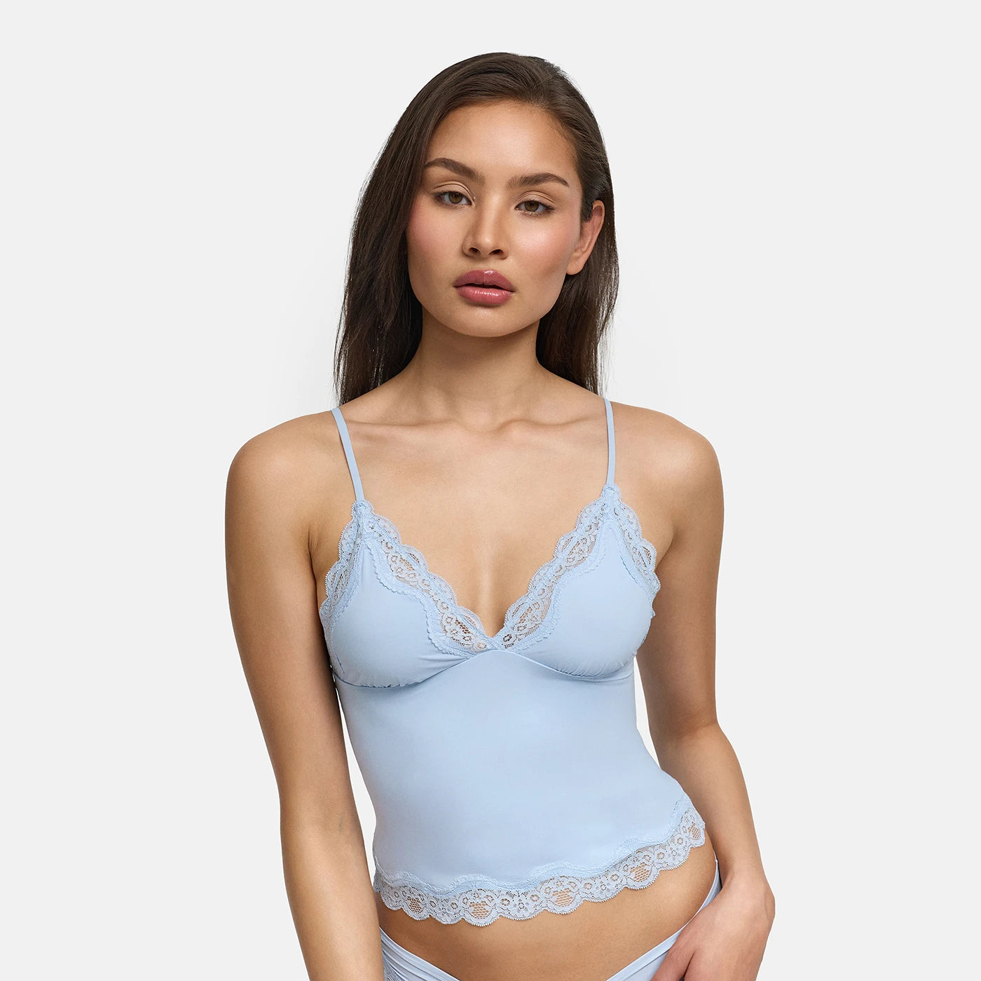 Deep Neck Lace Top