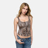 Cotton Tank with Built-In Push-Up Bra