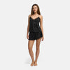 Satin Cami Top mit Spitze