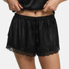 Shorts in raso con pizzo