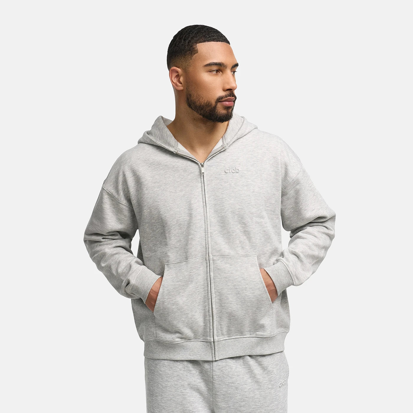 Men's Relaxed-Fit Zip-Up Hoodie