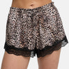 Shorts in raso con pizzo