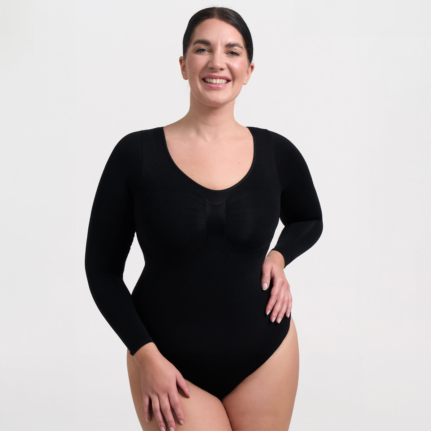 Bodysuit Sculpting Shapewear langærmet med trusser - Medium Shape