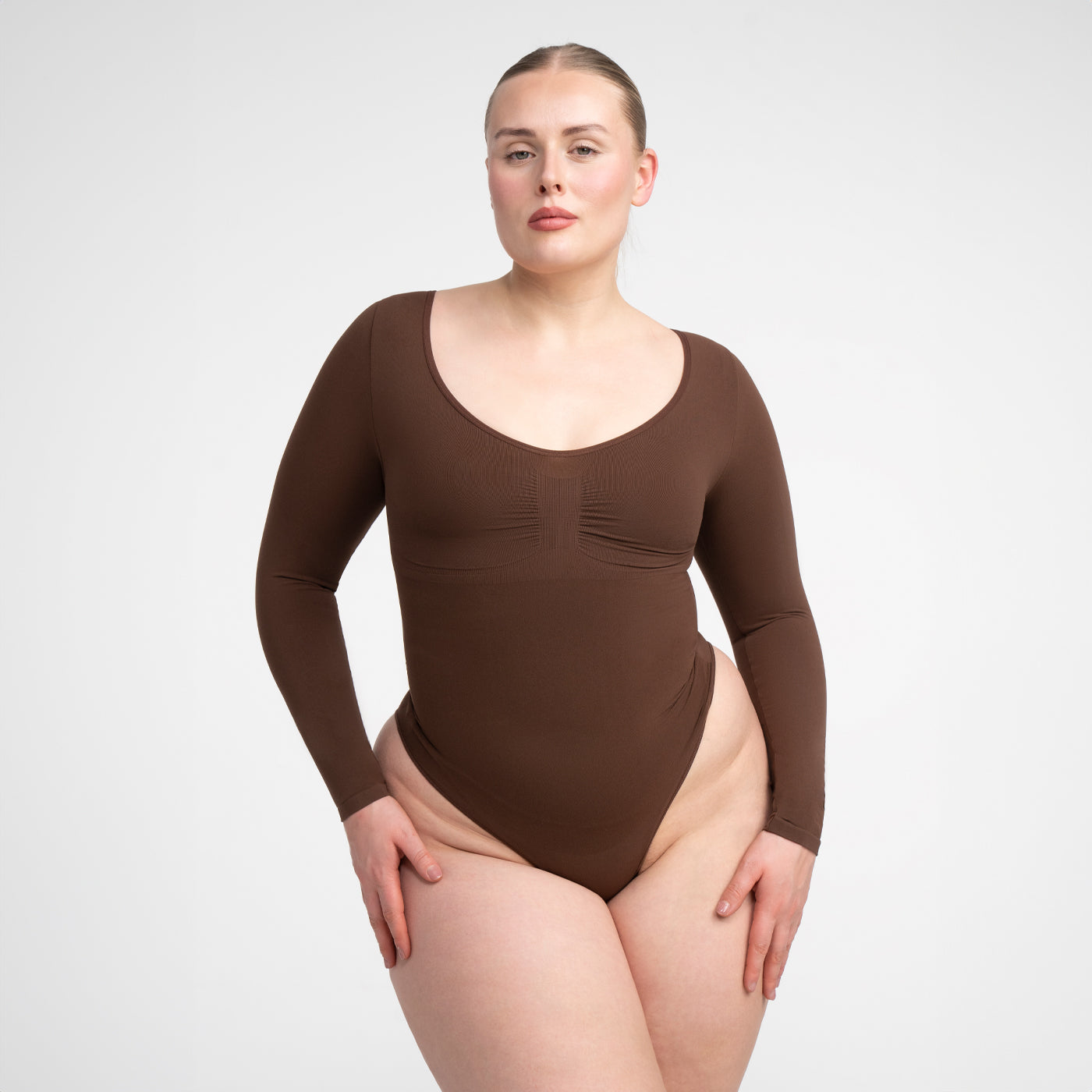 Bodysuit Sculpting Shapewear langærmet med trusser - Medium Shape