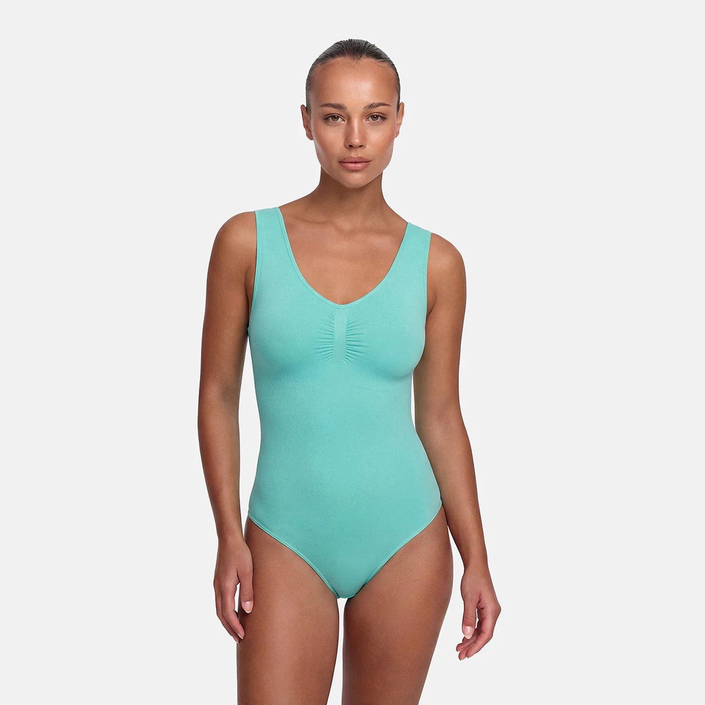 Tank Bodysuit Sculpting Shapewear med snøre