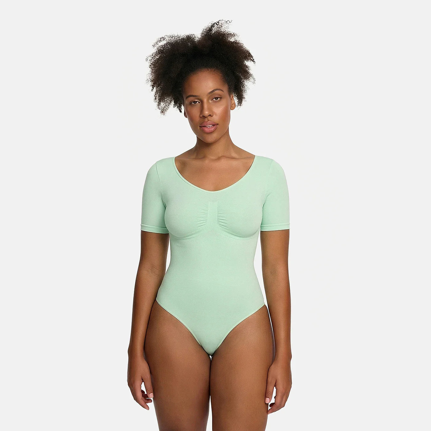T-shirt bodysuit formende shapewear med snøre
