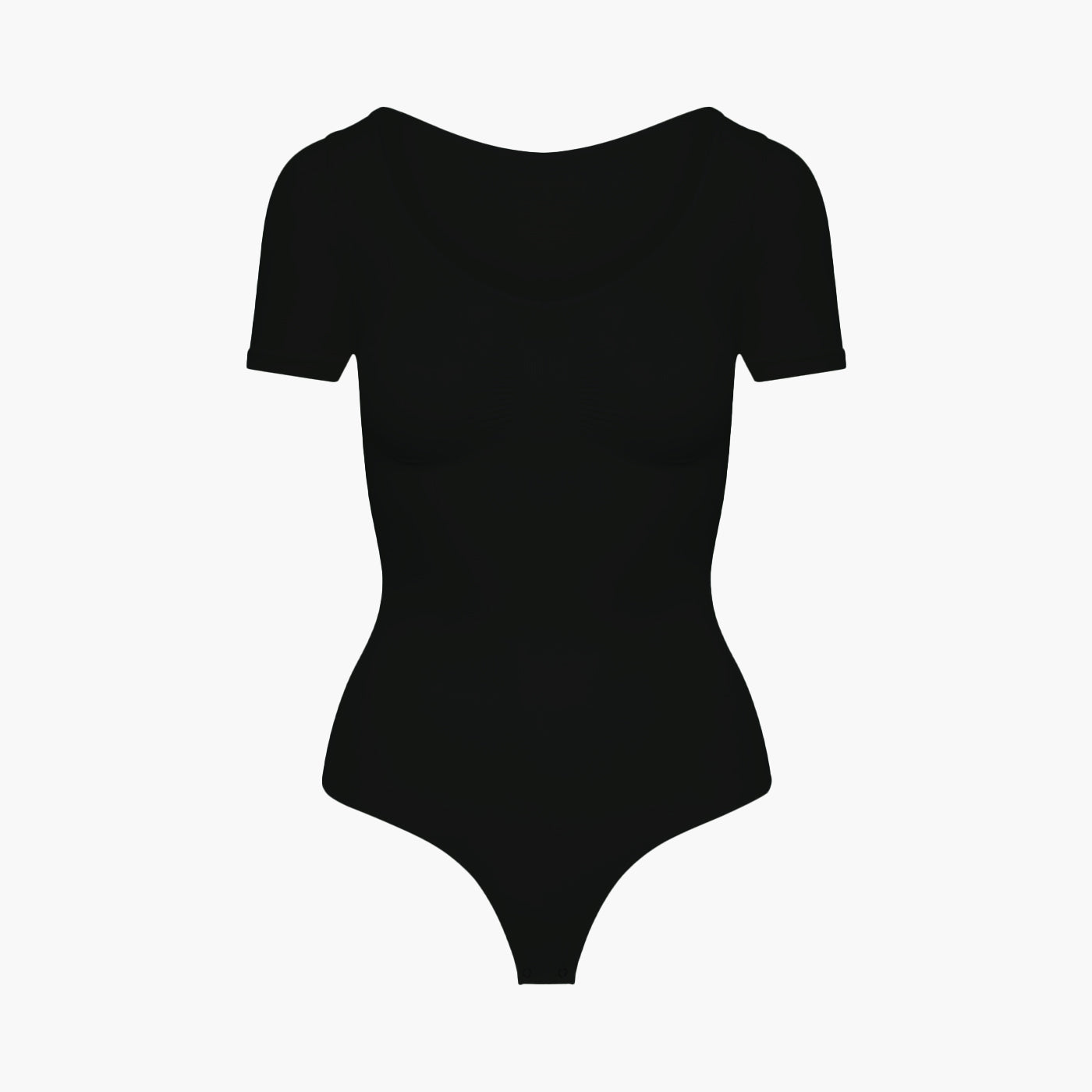 T-shirt bodysuit skulpturel shapewear med snor