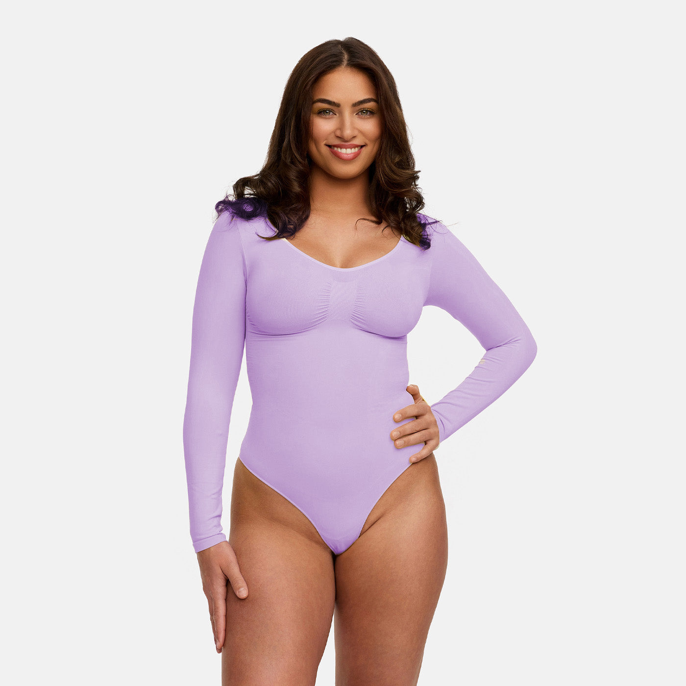 Bodysuit Sculpting Shapewear langærmet med g-streng - Outlet