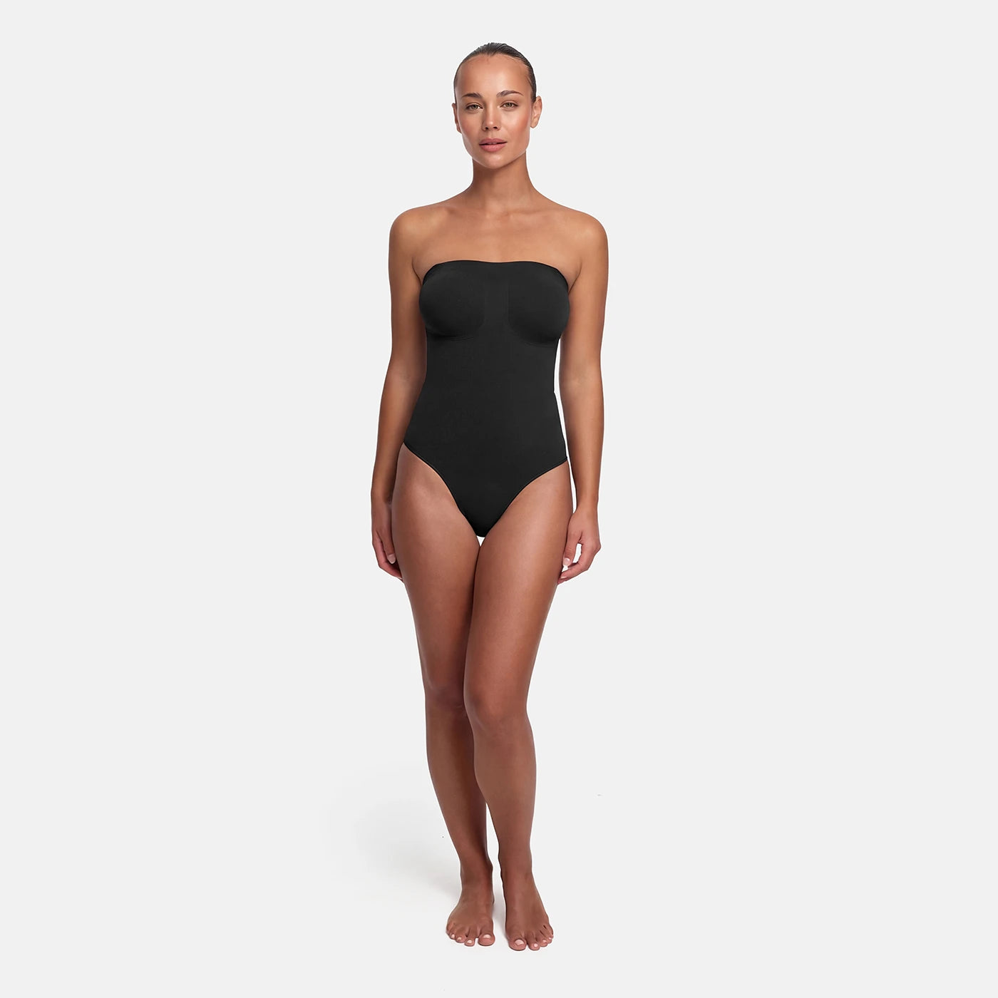 Stropløs bodysuit, formende shapewear med trusser