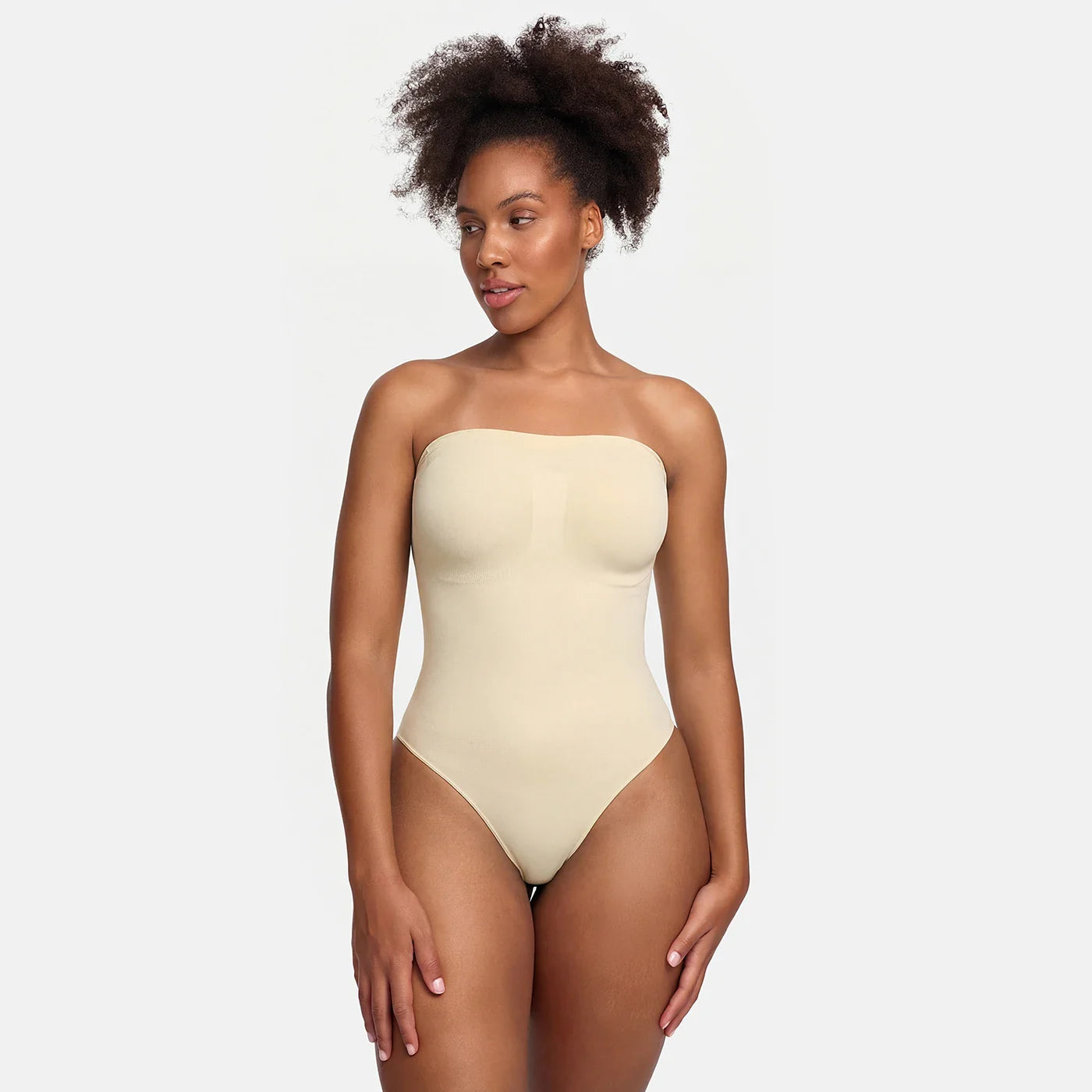 Stropløs bodysuit, formende shapewear med trusser
