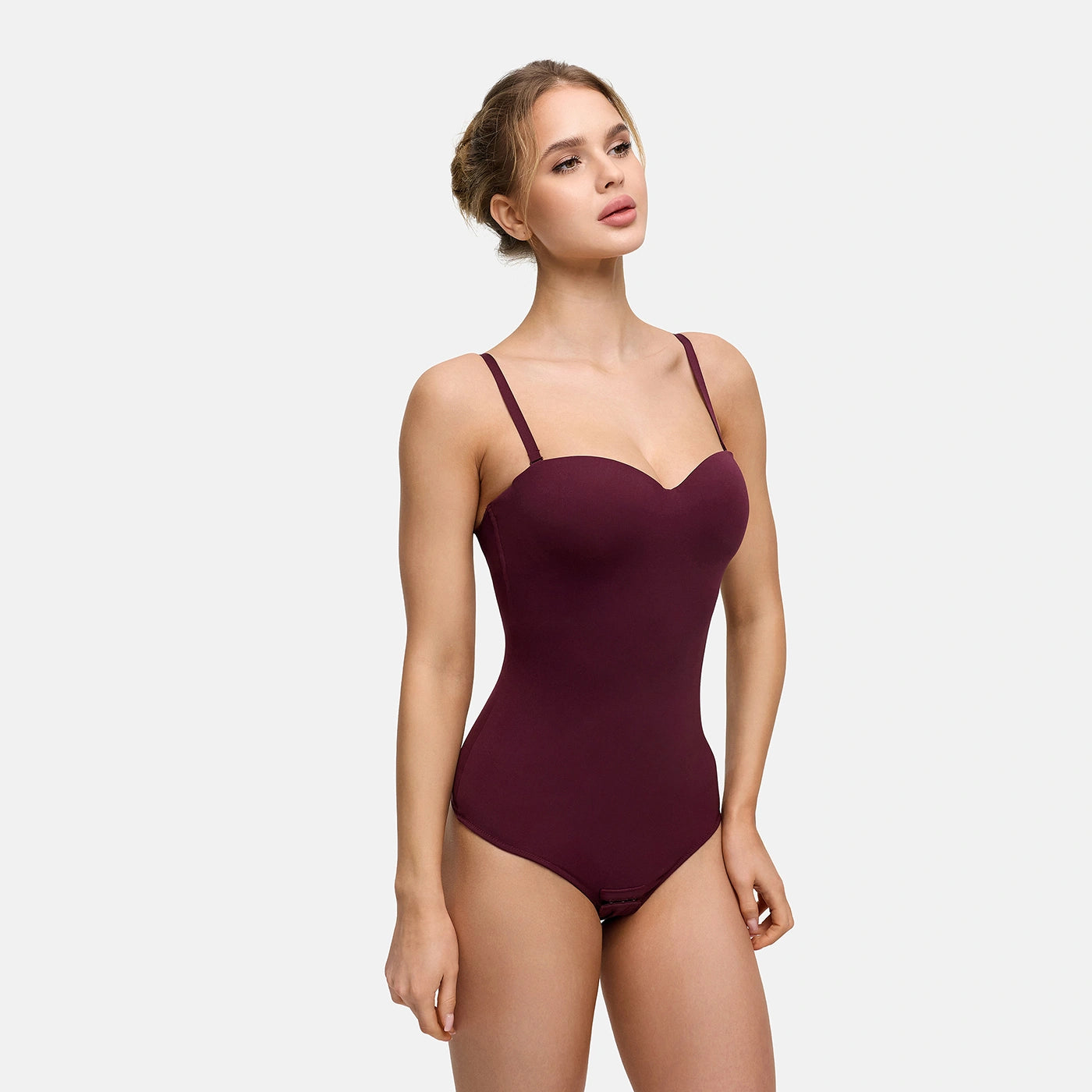Push-up integrated bodysuit with thong